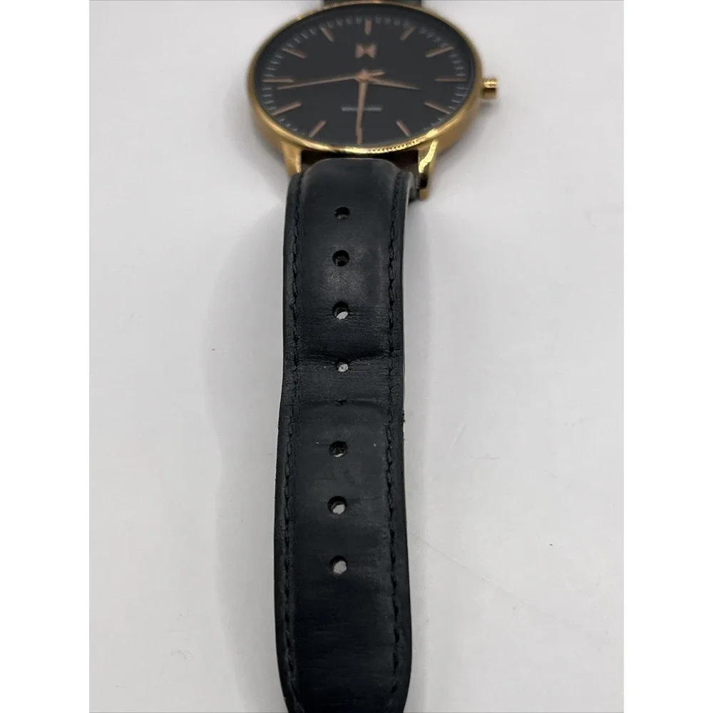 MVMT Boulevard Santa Monica Women's Watch Rose Gold Tone Black-  New Battery‎